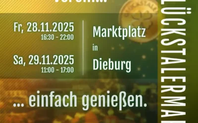 Save the Date – SGD freut sich auf Euren Besuch auf dem Glückstalermarkt in Dieburg