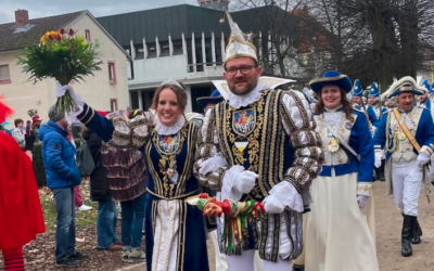 Die SG Grün-Gelb Dieburg grüßt das Prinzenpaar mit einem kräftigen Dibborsch ÄLA – Fio die Erste, wunderbar!