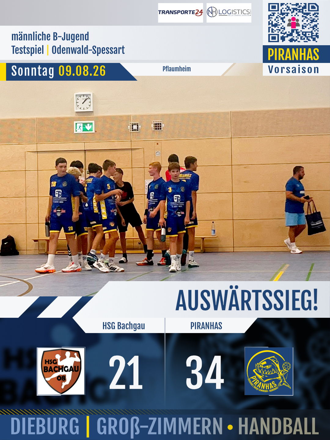 mB (TESTSPIEL) | Piranhas kommen gut aus der Sommerpause ✅😎🏖️
